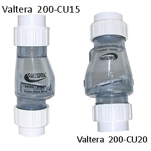 Pictured is the Valtera 200-CU15 and Valtera  200-CU20 quiet check valve withn spring controlled gate to elimiinate water hammer.